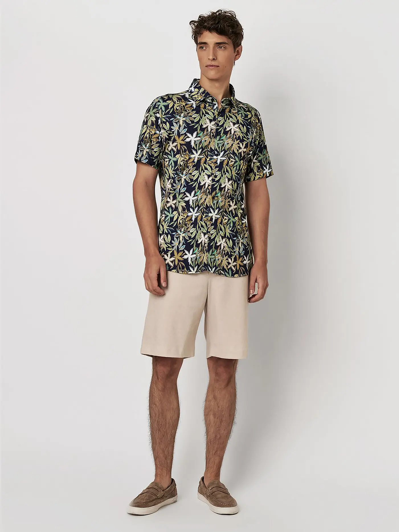DESOTO | Jerseyhemd Slim Fit | weiss